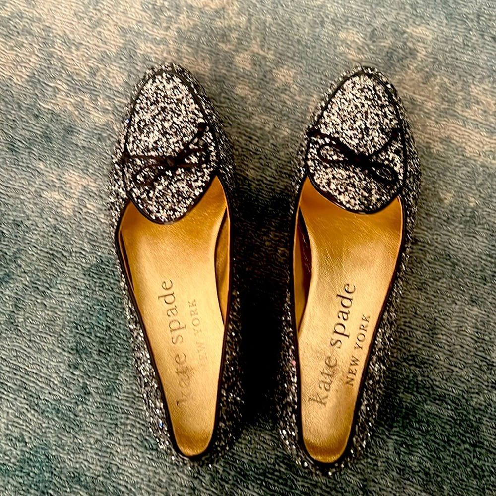 Kate Spade Glitter Loafers